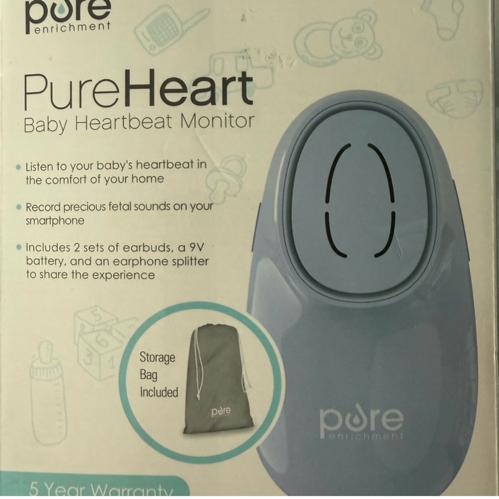 Pure Enrichment Blue Baby Heartbeat Monitor